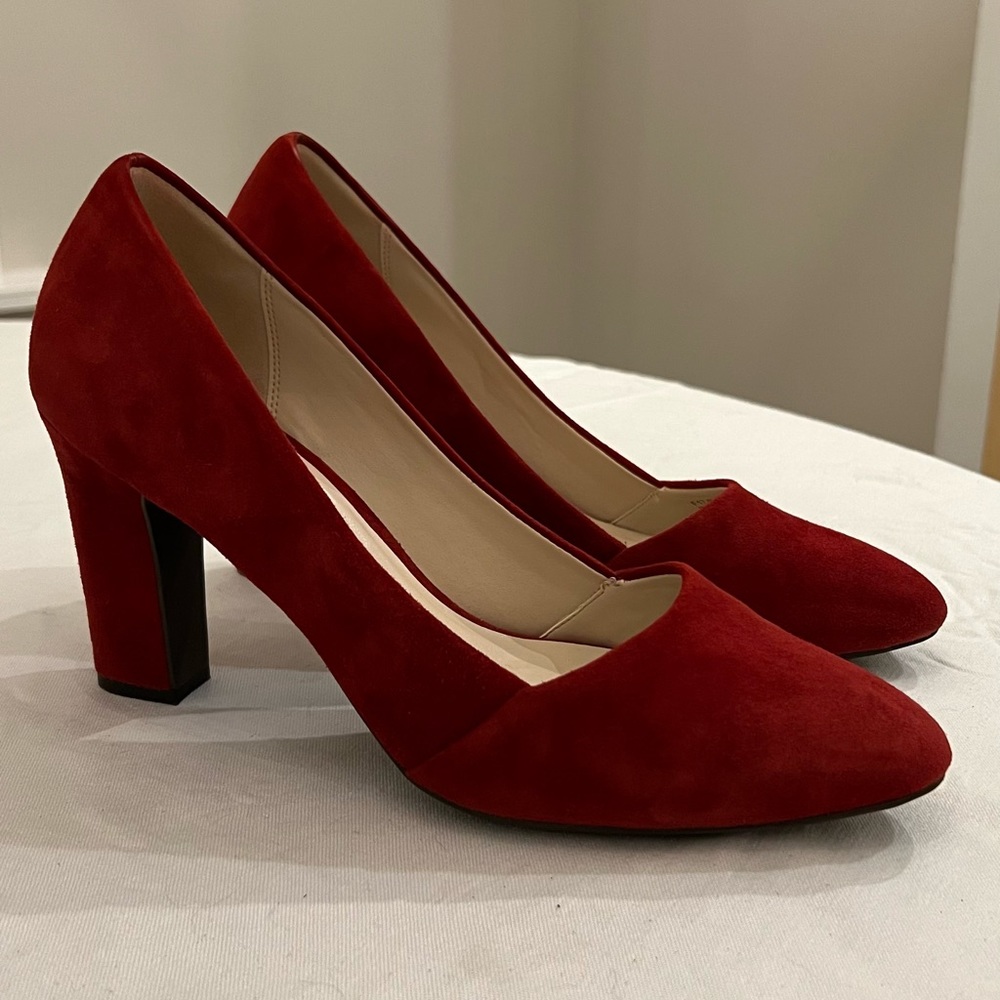 Cole Haan red heels 8 1/2 never worn